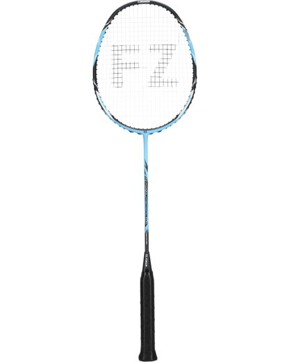 Forza Badmintonschläger Precision TI-X1 (grifflastig, flexibel, 86g) hellblau - besaitet -